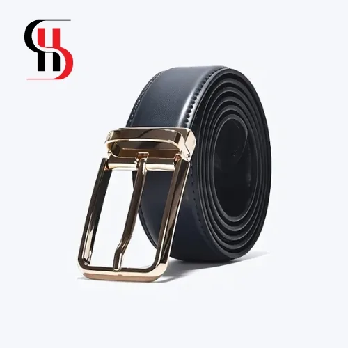 Zuciani Men's Belt with Classic Pin Buckle and Smooth Textured Leather