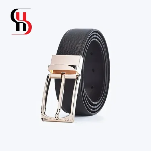 Zuciani Men's Belt with Luxurious Gold Pin Buckle